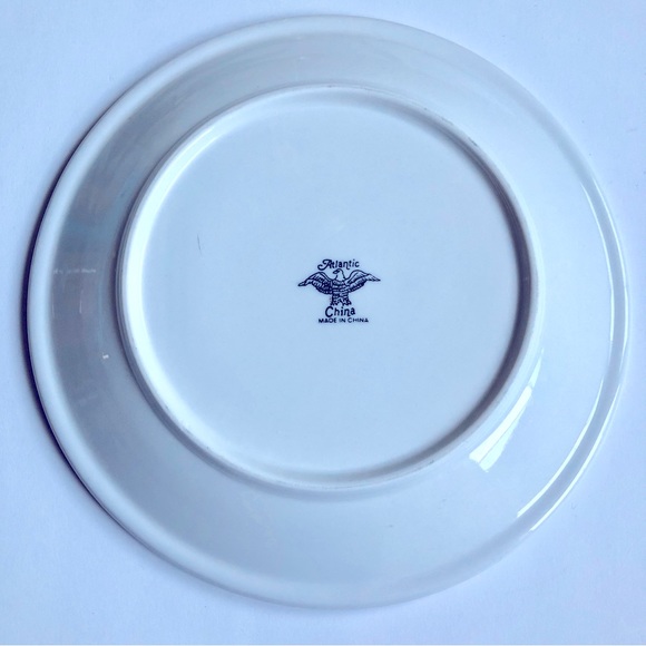 Vintage ATLANTIC CHINA Plate Round Dish White 8 1/2”, 1 Plate - Picture 2 of 15